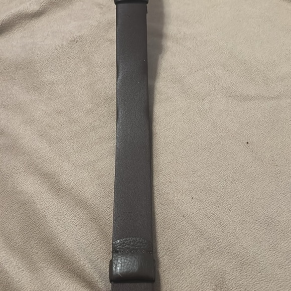 Chicos Womens Antique Waist Belt Brown Leather Silver Gold Clasp Buckle Sz M:L - Picture 3 of 4